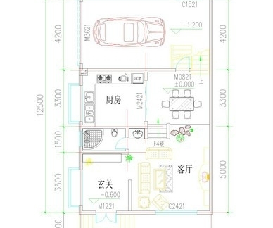 长方形房间格局设计图展示