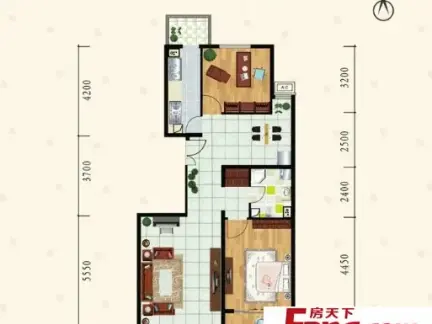 最经典的70平米户型图