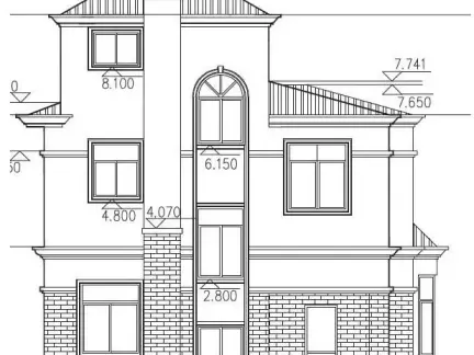 农村自建别墅背立面图纸-20套农村自建别墅图片