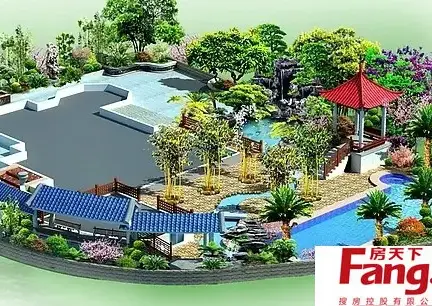 大厦别墅私家花园设计图-搜房网装修效果图