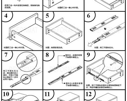 粉红色简易布衣柜组装图