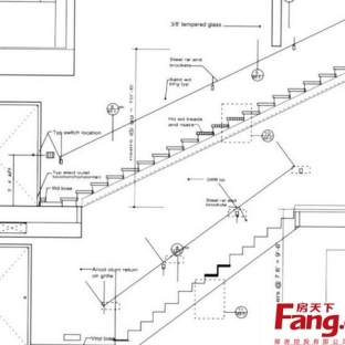 简约现代二层楼梯设计图纸大全