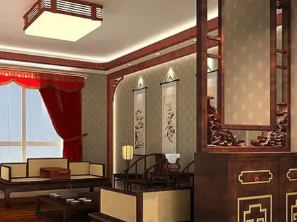 入户玄关设计效果图简约中式 432x324c.jpg