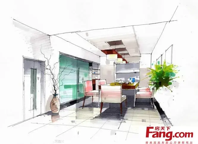 最新欧式风格卧室手绘效果图集锦展示