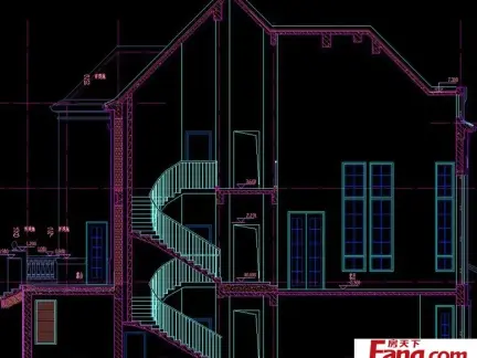 2017农村自建别墅立面图纸 房天下装修效果图