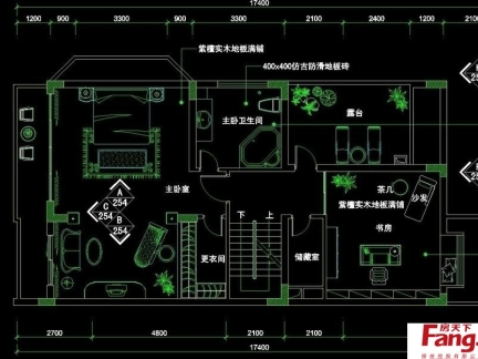 单层别墅内部设计图