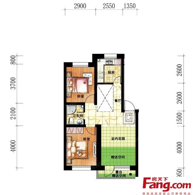 70平米两室一厅户型图 70平米两室一厅设计图纸