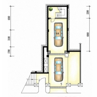 小型别墅地下车库设计图