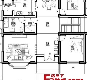 农村二层楼房平面户型设计图