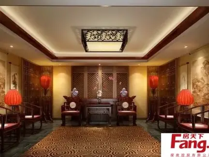 中式客厅四合院装修效果图