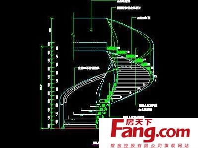 盘旋楼梯详图