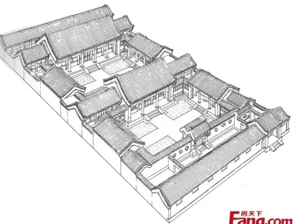园林式农村四合院设计图