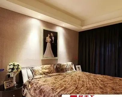 豪华的婚房卧室布置效果图