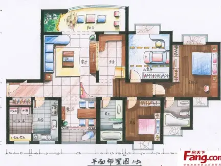 简欧小别墅平面图