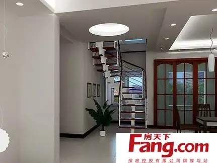 阁楼客厅楼梯效果图片