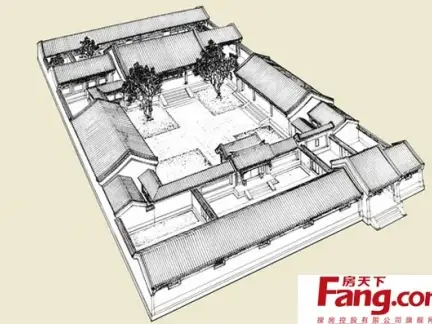 老北京风格四合院设计图
