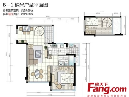 50平米小户型平面图详解