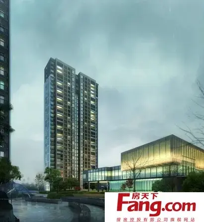 现代简约高层住宅效果图片