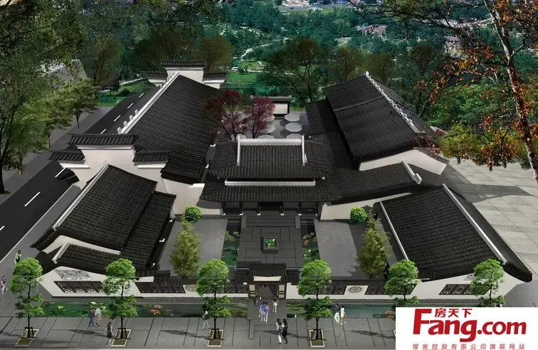 现代气息农村四合院效果图