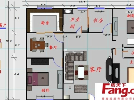 简约平房设计效果图-搜房网装修效果图