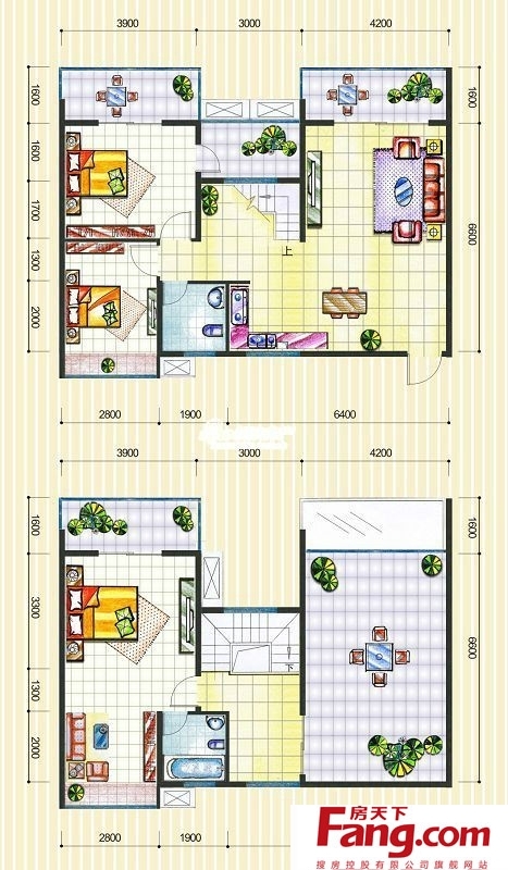 小型复式楼户型图