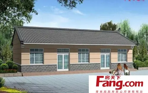 简约欧式农村一层房屋效果图大全