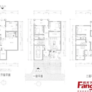 独栋别墅带地下室设计图