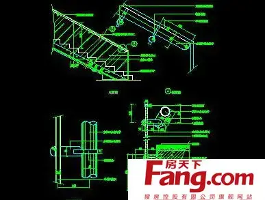 楼梯分解施工平面图