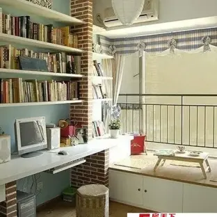田园飘窗书桌装修效果图