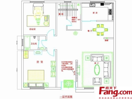 农村一层房屋平面图设计