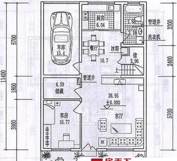 两间两层楼房装修设计图