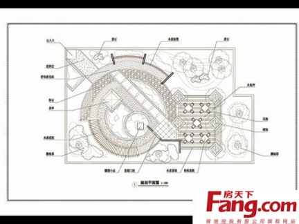 2019别墅屋顶花园平面图-房天下装修效果图