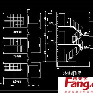 旋转楼梯平面图片