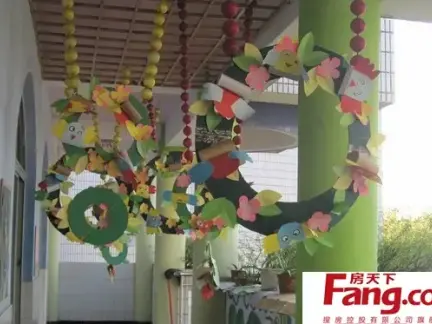 幼儿园走廊吊装饰图片