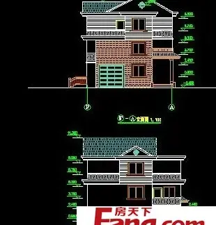 农村楼房外形设计布局图
