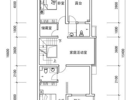 农村单层长方形别墅设计图纸