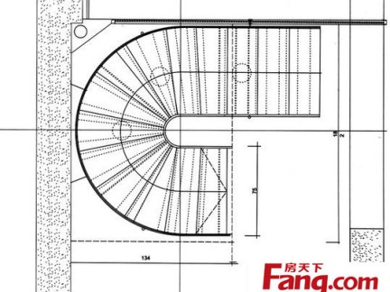 平面旋转楼梯设计图