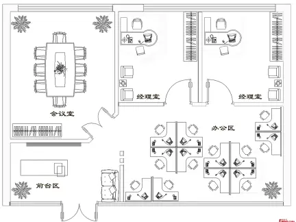 小型企业办公室布局设计