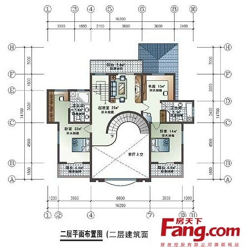 两层别墅平面设计图