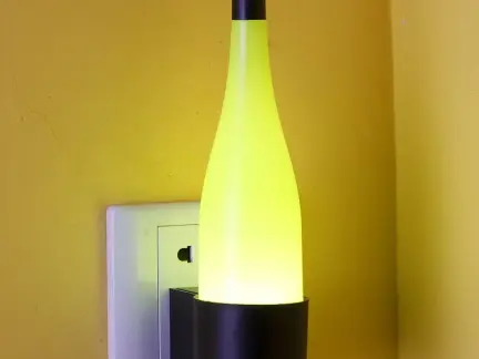 自制小夜灯效果图