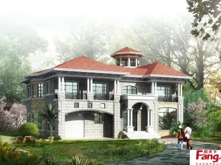 中式乡村庭院设计图展示好的别墅区青山湖较图片