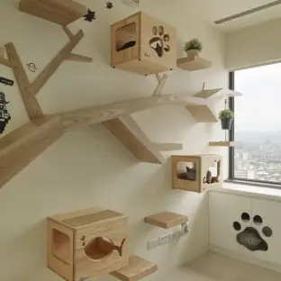 简约家居小户型设计猫爬架效果图