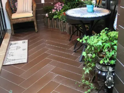 阳台防古砖装修效果图