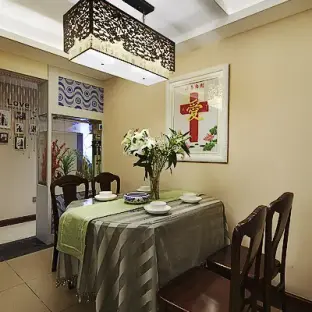 中式家庭餐厅装修设计