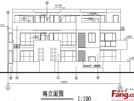 三层萨伏伊别墅平面图