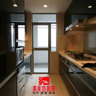 狭长型家装厨房装修效果图大全