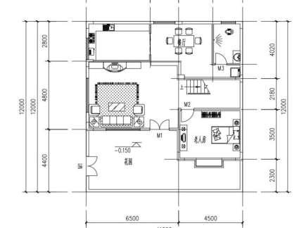 农村自建房设计图二层