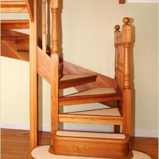 阁楼实木楼梯木质阁楼楼梯图片2