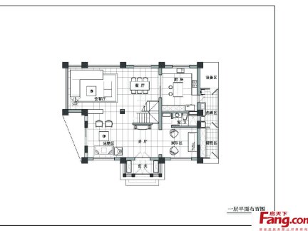 复式楼一层平面图