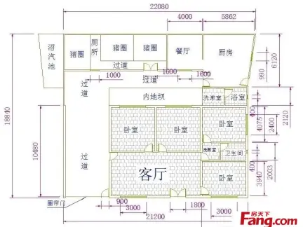2018农村自建房平面图 房天下装修效果图